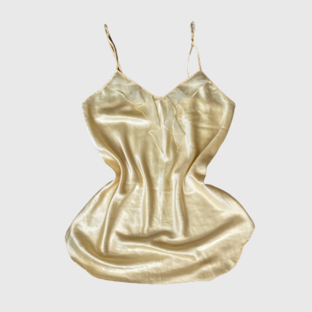 ethereal yellow slip dress!
